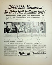 Original Pullman Railroad AD: 3.000 Meilen Urlaub ohne zusätzliche Rail-Pullman Kosten!