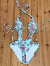 *** New Yorker Bikini Einteiler Tankini Badeanzug hellblau rosa Gr. 38 NEU ***