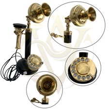 1940s Messing Antik Kerze