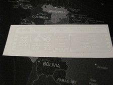 APRILIA RS 250 CHESTERFIELD 94-97 DECAL AUFKLEBER KETTE REIFEN TIRE CHAIN