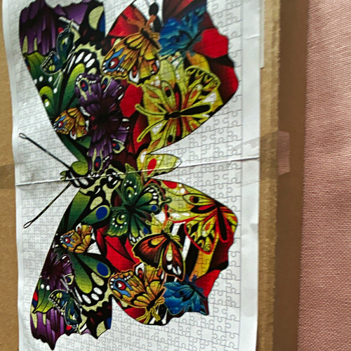 Puzzle mit schmetterlingsmotiv - puzzle,