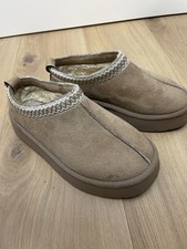 Plateau Slipper braun Gr. 38