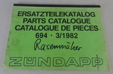 Teilekatalog / Ersatzteilliste Zündapp Rasenmäher HM 50 Typ 694-010 Stand 3/1982