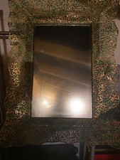 Wandspiegel Facettenschliff Flur Garderobenspiegel Silber Vintage Antik Stil