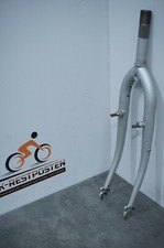 Stahl 1" Gewinde MTB Starrgabel Silber Gabel 26" Kult Retro