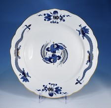 Meissen "Reicher Drache Hofdrache blau" Platzteller / Platte 32 cm.  1.Wahl