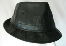 Indeformabile FORMBESTÄNDIG Lederhut warm Ohrenschutz Ohrenklappen Hut Vintage