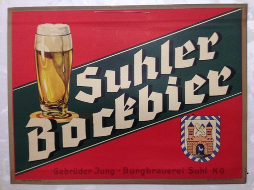 Antikes reklameschild suhler - antikes,