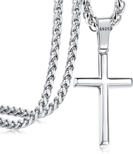 Kreuz kette herren damen 925 - damen,