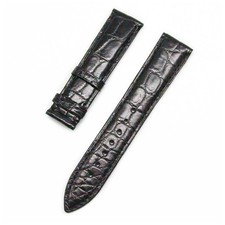 Echtes Krokodil Leder Doppelte Side Uhrenarmband Armband Strap Deployment Clasp-