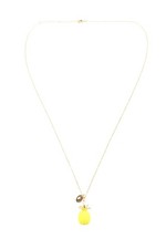 BFF Collier Damen goldfarben-blassgelb Party-Look