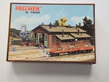 Vollmer Lokschuppen 7608 Spur N Bausatz Eisenbahn Neu und unbespielt in OVP