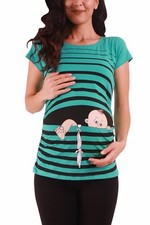 Lustige Umstandsmode T-Shirt Sweatshirt Schwangerschaft Baby Flucht Mama MMC