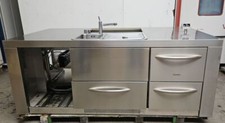 KitchenAid Edelstahl Kochinsel Kücheninsel Küche Geschirrspüler Kühlschrank