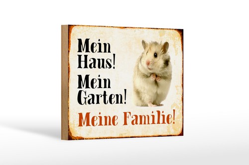 Holzschild tiere 18x12 - 18x12, cm