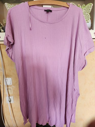 Plissierte tunika mit weitem - plissierte,