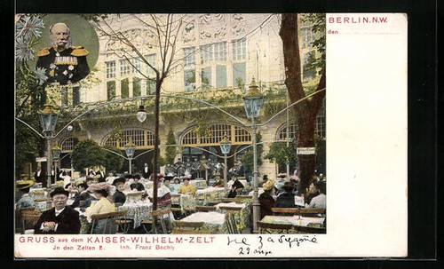 Berlin tiergarten gasthaus - ak, berlin-tiergarten,