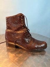 Original Stéphan Kélian Ancle Boots Made in France- Vintage in 7 Echtleder geflo