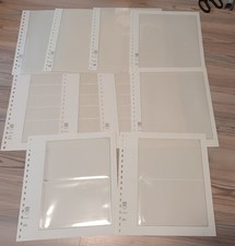 10 LINDNER T Blanko Einsteckblätter, verschiedene Einteilungen