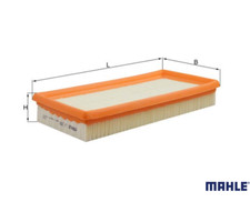 MAHLE LX 259 Luftfilter für AUDI 80 B1 B2 CHRYSLER DODGE PLYMOUTH VW Caddy Golf