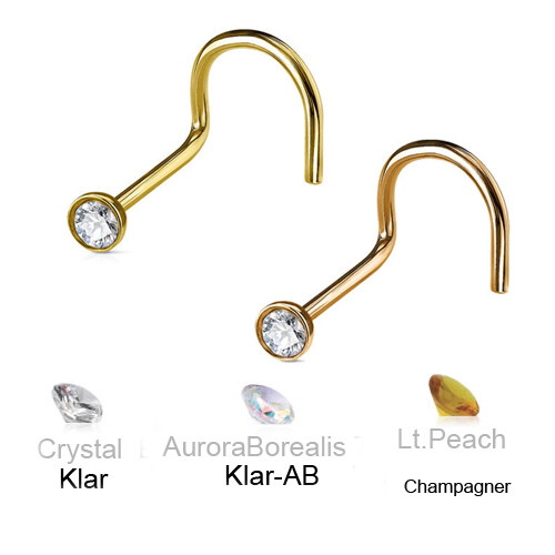 Gold rosegold nasen - gold,