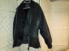 MILESTONE Herren Jacke Lederjacke leicht gefüttert schwarz echtes Leder Gr. 50