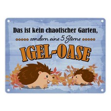Igel metallschild 15x20 - igel, cm