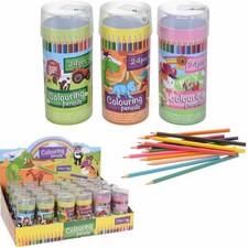 kleine Buntstifte in Dose 24 Stück mit Spitzer für Kinder - 3fach sortiert - Neu