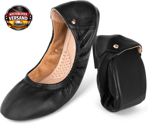 Damen ballerina leder - damen,
