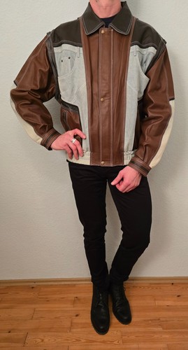 Lederjacke jeansjacke jacke - jeansjacke,