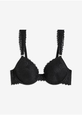 Schalen BH mit Bügel Gr. 95 Cup B Schwarz Damen-Unterwasche Bra Unterhemd Neu*