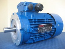 EMK Elektromotor Drehstrom 0,12kW 3000/min Welle 9mm 56 B14(105mm Flansch) IE2