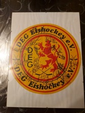 Eishockey DEG Wimpel Mit Original Autogrammen Der Mannschaft Von 1999 eingerahmt