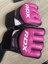 RDX MMA Boxing Gloves Sparring Kickboxing Grappling Gloves D-Cut Open Größe M