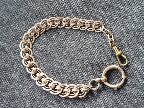 Vintage uhrenkette double - vintage, um