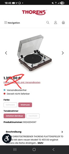 Thorens 403 dd - td,