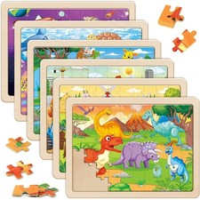 Holzpuzzle Kinder, 6x60 Teile