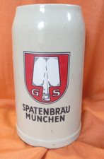 Spatenbräu München Bierkrug Bierglas Maßkrug 2 Liter Brauerei  Bier Krug Glas GS