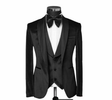 Slim Fit Herren Samt Sakko in
