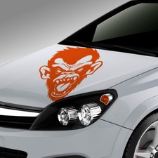 Aufkleber Affe Mad Monkey Grunge Tribal Tier Dekor Auto Sticker Tuning #1311