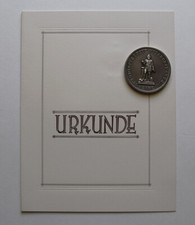 Top rar- Silbermedaille mit Urkunde- Grimme, Natalis &Co. BRUNSVIGA um 1920 #B1