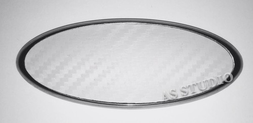 Folie 164x63mm carbon weiß - folie,