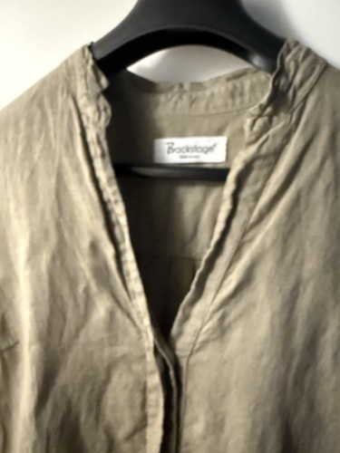 Leinenkleid beige 38 - leinenkleid,