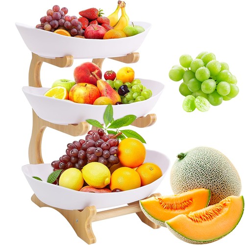 Stöckige obst etagere mit - obst,