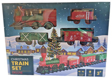 Elektrischer Zug Set Eisenbahn Schienen Spielzeug mit Licht und Sound Kinder NEU