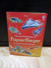 Buch für Flugzeugmodelle basteln/falten, NEU, 100 Motivbögen, PAPIERFLIEGER