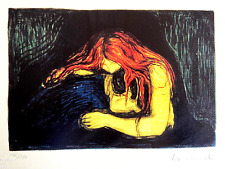 Edvard Munch Lithographie COA