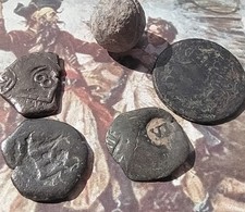 4 echte Piraten Münzen +