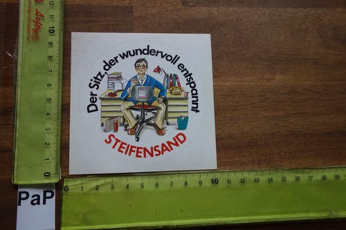 Alter aufkleber bürostuhl - alter,