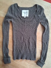 Abercrombie&Fitch leichter Strickpullover, Damen, Größe S, braun